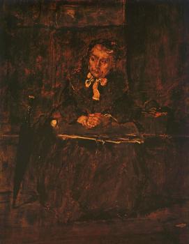 米哈伊 穆卡西斯 Seated Old Woman-Study for The Pawnbroker's Shop 米哈伊 穆卡西斯 Seated Old Woman-Study for The Pawnbroker's Shop